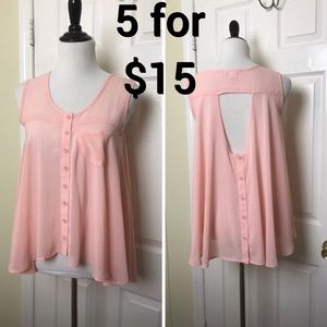 Belle du jour sheer top. Size S